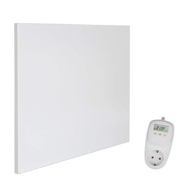 Інфрачервоний обігрівач VIESTA H400, 400 Вт, 60x60 см, карбоново-кристалічний, безрамний, настінний/стельовий, IP20, TV/GS, захист від перегріву 98, 70-90C, 100 000 годин, включаючи термостат TH10, готовий до використання, 400 Вт плюс TH10