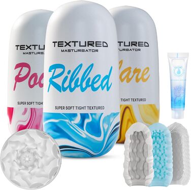 Мастурбатор-яйце Humbuzz для чоловіків, 3 моделі, силіконове