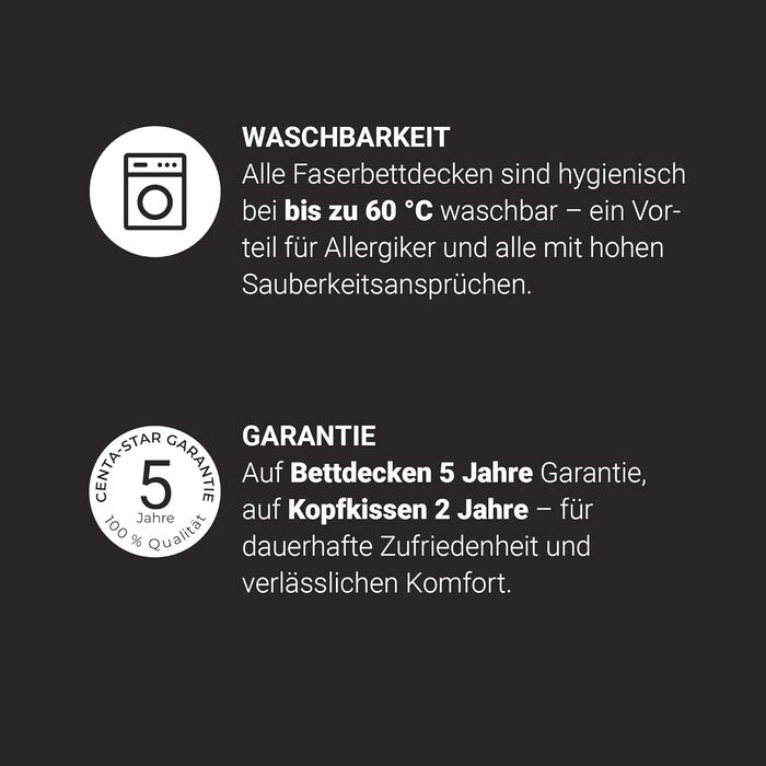 Подушка Centa-Star Royal, 40 x 80 см, волокна Primaloft Bio з кульками, змінний наповнювач, із застібкою-блискавкою, Oeko-Tex Standard 100 Клас 1