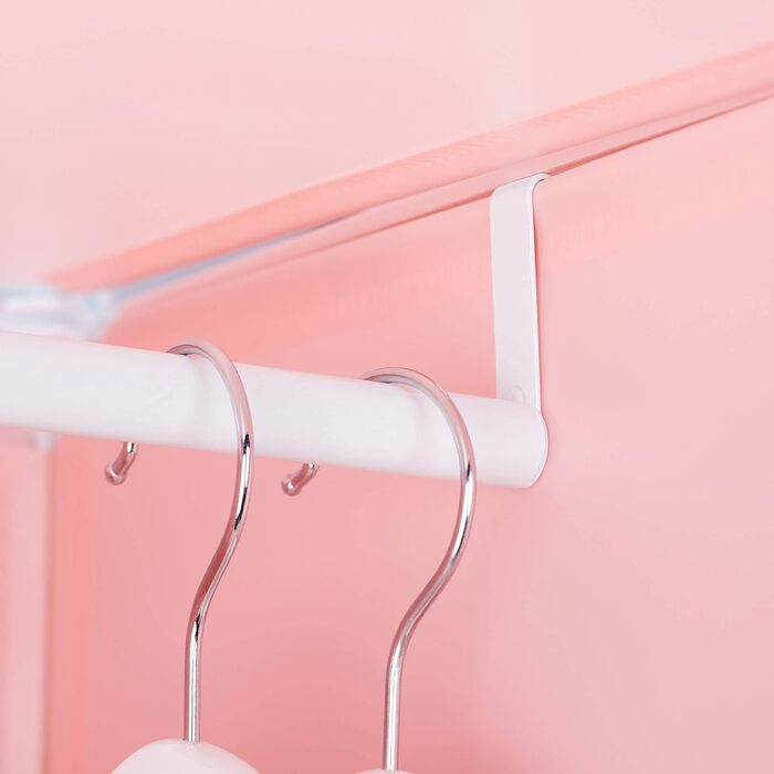 Полиць, стелаж, дитяча кімната, дівчатка, кумедні мотиви, пластик, шафа з дверцятами зроби сам, HBT 145x110x37.5 см, рожевий, 9