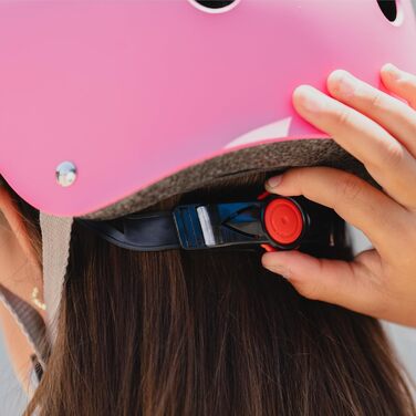 Дитячий шолом для скейтбордингу 80SIX, регульований велосипедний шолом для підлітків та дорослих, сертифікований CE EN1078, для скейтборда, велосипеда, самоката, електросамоката, 49-61 см матово-рожевий M/L (55-58 см)