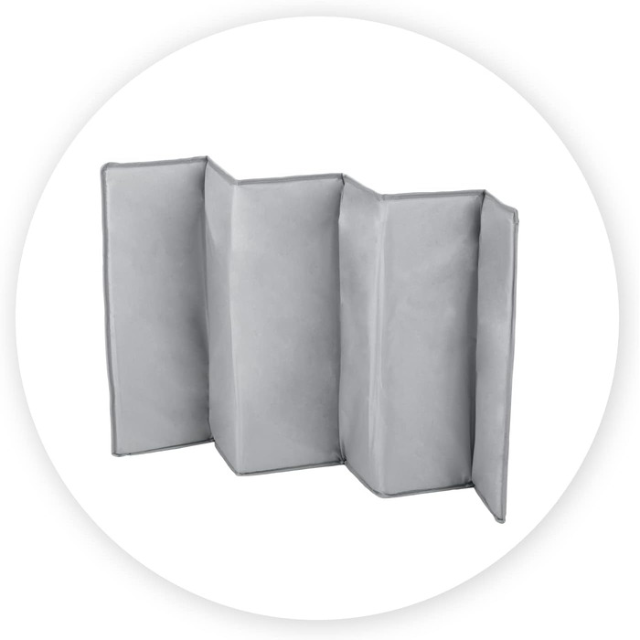 Дитяче ліжечко Momi BELOVE для дітей вагою до 15 кг, Ш65 x Д125 x В78 см (складається 21 x 23 x 80 см), дитяче ліжечко з матрацом, 2 колеса, сумка для транспортування сірого кольору