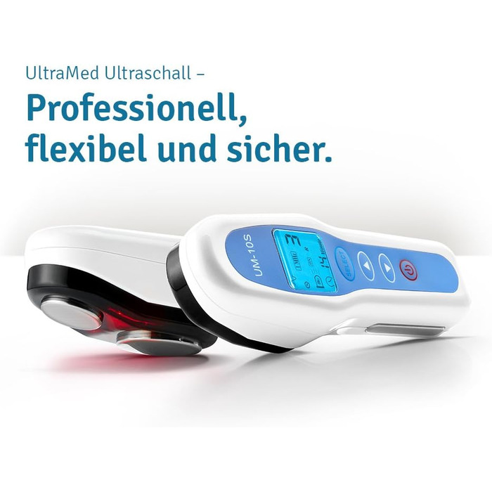 Ультразвуковий апарат UltraMed для домашнього використання - Косметичний ультразвук для тіла та обличчя з частотою 1 МГц та 3 МГц омолодження шкіри - лікування зморшок - плямиста шкіра - розтяжки - підтяжка шкіри