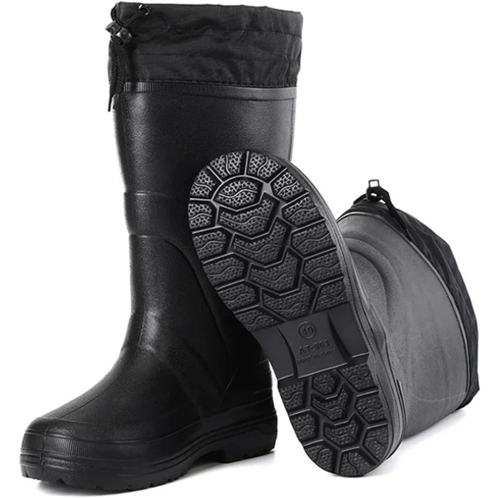 Чоловічі гумові чоботи, чоловічі снігові чоботи, короткі, плюшеві, теплі, водонепроникні, чоловічі чоботи, легкі, для активного відпочинку, високі, чоловічі гумові чоботи, білі, розмір EU 44