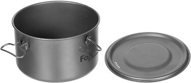 Каструля Fox Outdoor, титан, з кришкою (велика 1,95 л)