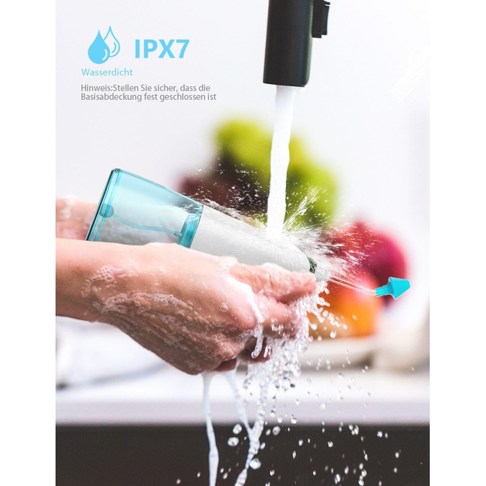 Система зрошення носа, бездротовий апарат для зрошення носа для полегшення проблем з носовими пазухами та догляду за носом, електричний неті-пот з 6 насадками та 40 пакетиками солі 300