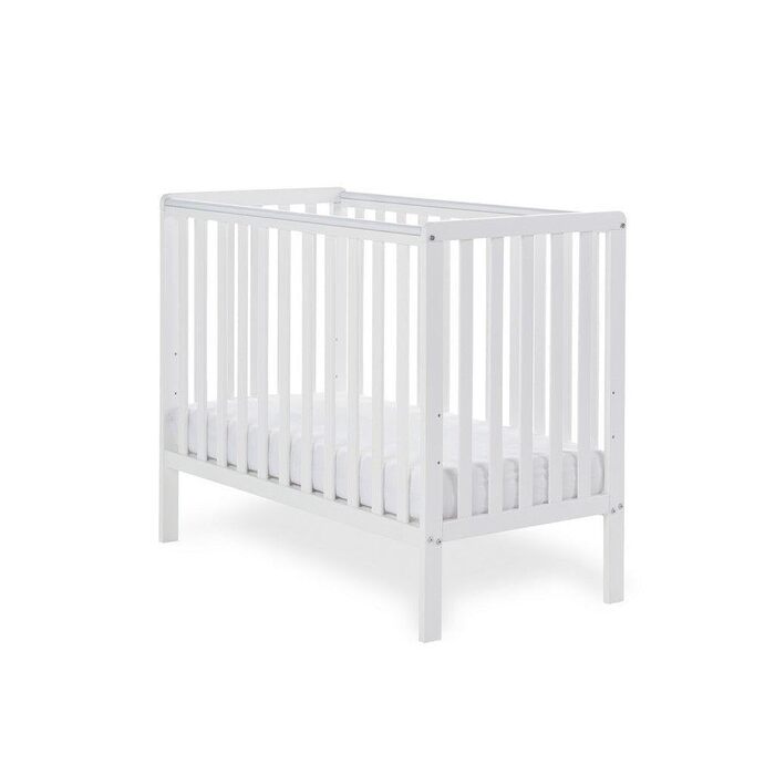 Дитяче ліжечко Obaby Bantam Space Saver, біле 40,9 Д х 22 Ш х 33,6 В см