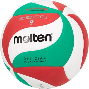 Тренувальний м'яч Molten V5M2200 білий/зелений/червоний 5