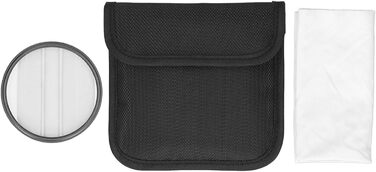 Фільтр телескопа Half Moon, фільтр спеціальних ефектів камери, подвійний Half Moon Glass розділений діоптрійний фільтр для дзеркальних фотокамер (82 мм)