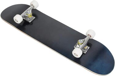 Повний скейтборд 79 x 20 см - Double Kick з 7-шаровою декою, ABEC-9 підшипники, алюмінієва рама, вантажопідйомність 150 кг, для зросту понад 120 см