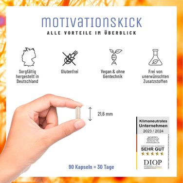 Капсули L-триптофану NATURTREU, L-тирозин, L-фенілаланін