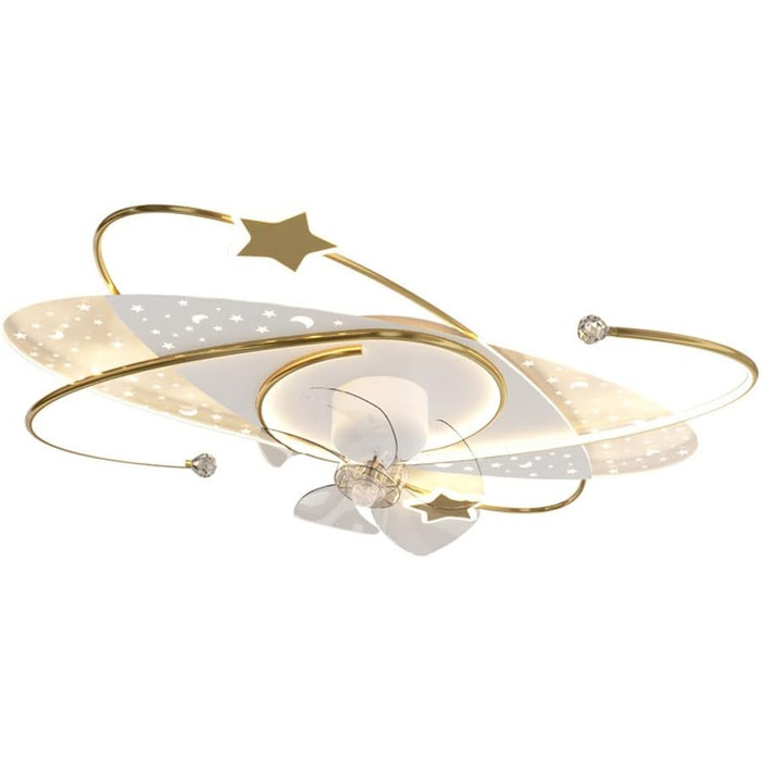 Вт світлодіодний стельовий світильник з регулюванням яскравості, стельовий вентилятор зі світлодіодним підсвічуванням, регульовано