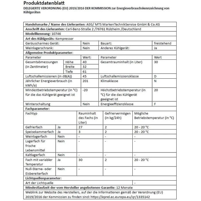 Автомобільний компресорний холодильник KK 30, мобільний, для автомобіля, настроювана температура від 20 C до -20 C градусів, морозильна камера і зона охолодження, вкл. дві ручки для перенесення, об'єм 30 літрів