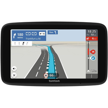 Навігаційний пристрій TomTom Car Sat Nav GO Classic 2nd (6-дюймовий, система уникнення заторів завдяки TomTom Traffic, оновлення карт для Європи, оновлення через Wi-Fi, система динамічного утримання смуги руху, інтегроване, двостороннє кріплення) 6-дюймов