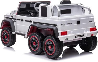 Дитячий автомобіль FINOOS Mercedes G63 6X6 AMG 12V, Дитячий електромобіль 4X45W, З гумовими шинами, Шкіряне сидіння З пультом дист