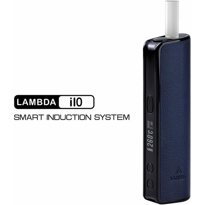 Пристрій без нагрівання, безконтактний електромагнітний індукційний нагрівач, OLED 3200 мАг, регульований час і температура нагрівання, не потребує очищення (темно-синій), 10 HNB