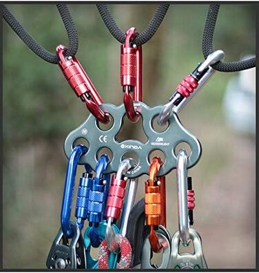 Такелажна пластина, 8 отворів, пластина для кріплення лапи, багатоточковий з&39єднувач для спелеології, скелелазіння, рятування