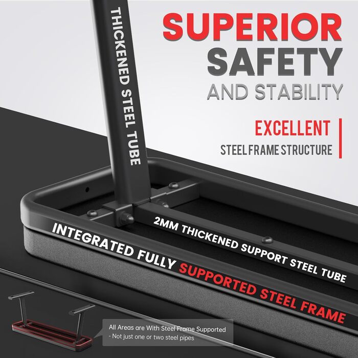 Силова лава, плоска лава, екстремальна вантажопідйомність 660 кг, тренувальна лава, фітнес-лава для домашнього використання для тренувань усього тіла, 100