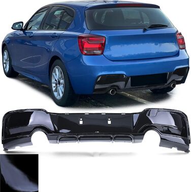 Спортивний задній дифузор Performance Gloss підходить для 1 серії BMW F20 F21 M135i 11-15