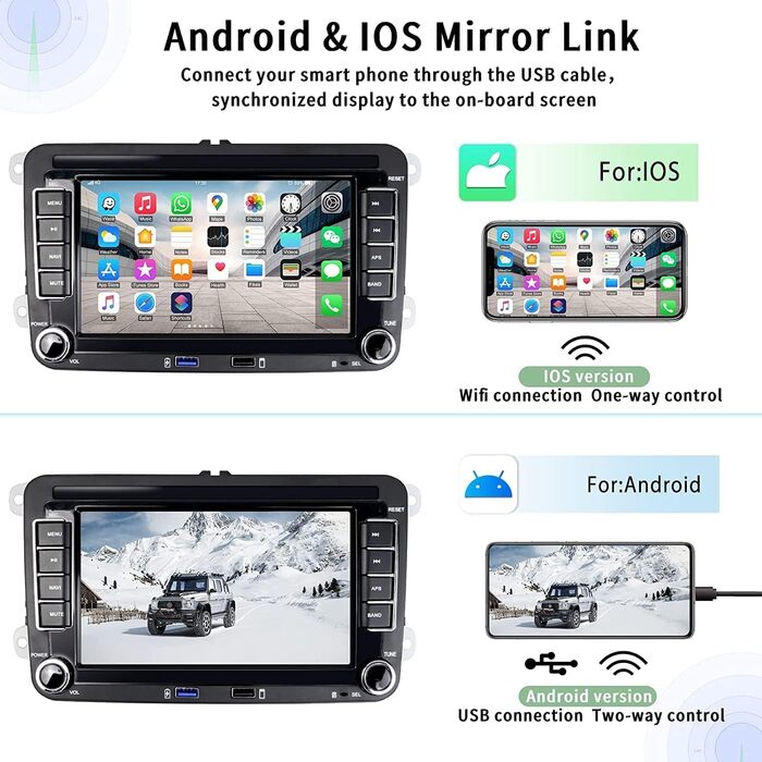 Автомобільна стереосистема CAMECHO Android з Navi