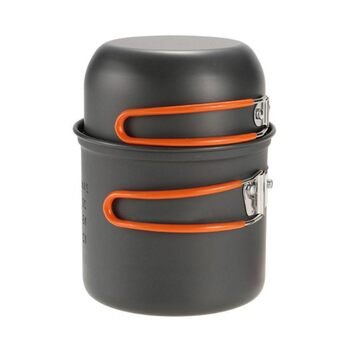 Портативний складаний горщик для кемпінгу, відкритий посуд для пікніка, портативний складаний посуд для кемперів, туристичних страв, з сумкою для зберігання