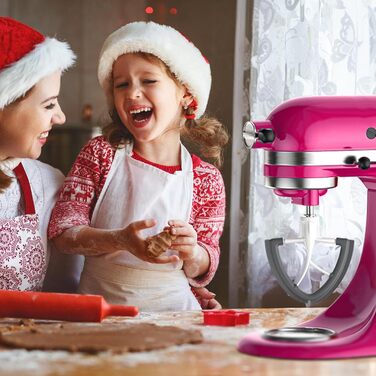 Аксесуари для мішалки TPGSING Flexi для мішалки Kitchenaid, плоска мішалка для мішалки аксесуарів Kitchenaid, підходить для насадки для нахиленої головки на 4.5-5 літрів для кухонного комбайна kitchenaid зі скребком