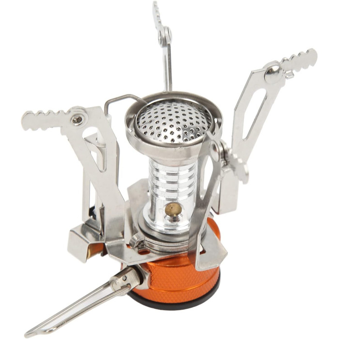 Набір для приготування їжі на кемпінгу, портативний набір посуду для кемпінгу з високоефективною плитою потужністю 3000 Вт, каструлі з харчового алюмінію для походів, піших прогулянок та приготування їжі на свіжому повітрі, зелена ручка