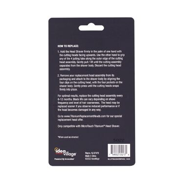 Головка-бритва MicroTouch Titanium, лише змінна головка