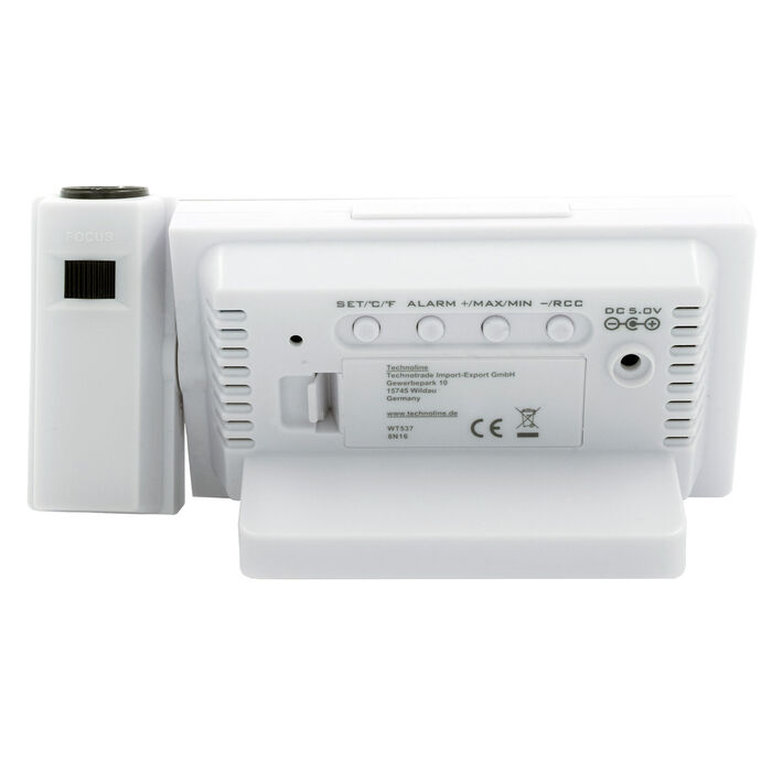 Годинник проекційний Technoline WT537 White (WT537)