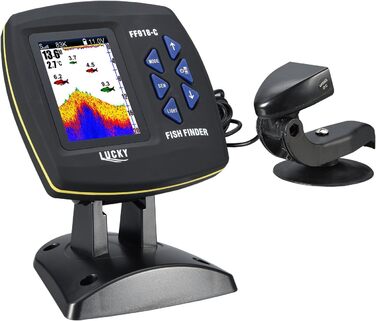 З кольоровим екраном Ехолот для човнів з подвійною частотою