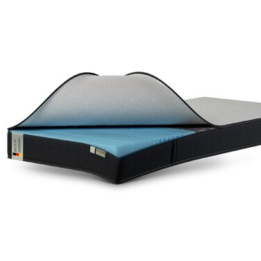 Двосторонній матрац 90x200 см із зоною підтримки хребта та кульшових суглобів - Зручний 7-зонний матрац з холодної піни - Ідеальне зняття тиску та пасивне розтягування м&39язів під час сну 90 x 200 см