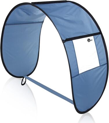 Універсальний навіс від сонця для даху візка ручного візка з вікном відкидний візок пляжний візок синій