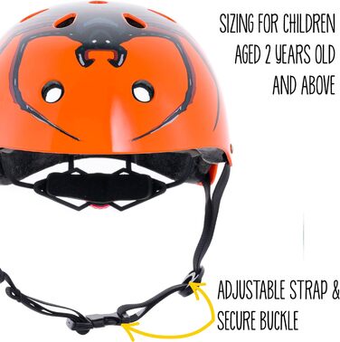 Дитячий шолом велосипедний шолом для дівчаток і хлопчиків чоловічий і жіночий - Повністю регульований - Світлодіодний задній ліхта