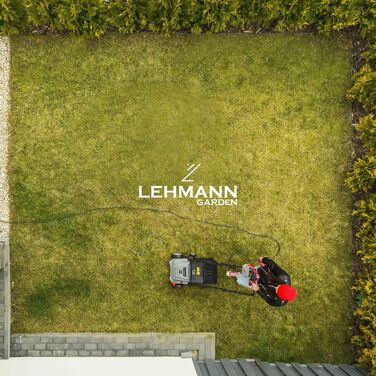 Вертикутер та аератор для газону LEHMANN 2-в-1, 1500 Вт, ширина захвату 32 см, 4 рівні глибини обробки, з травозбірником 30 л, кулькопідшипникові ножі та аераційна валки, сірий колір