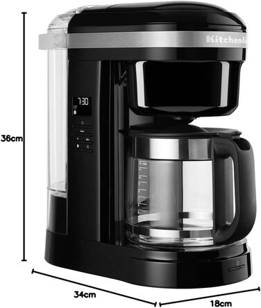 Крапельна кавоварка KitchenAid 5KCM1208EOB - ONYX - ЧОРНИЙ, СКЛО