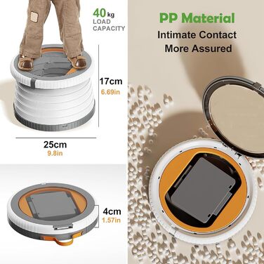 Дитяче сидіння для унітазу NAUXIU, складний горщик, складаний дитячий унітаз, вуличне сидіння для унітазу, дорожній горщик для діт