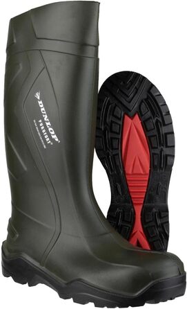 Захисне взуття Dunlop, D760933, Purofort Full Safety, темно-зелений/червоний, розмір 39 EU