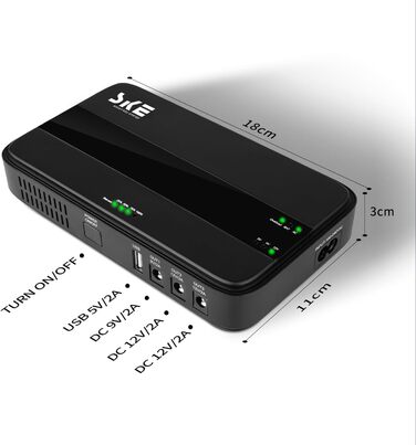 Джерело безперебійного живлення Mini UPS ДБЖ для роутерів, 10400mAh