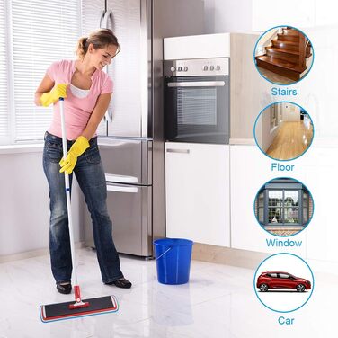 Чистячих подушечок з мікрофібри для швабри, змінна кришка для швабри для підлоги, поглинаюча чистяча подушечка для швабри з розпил