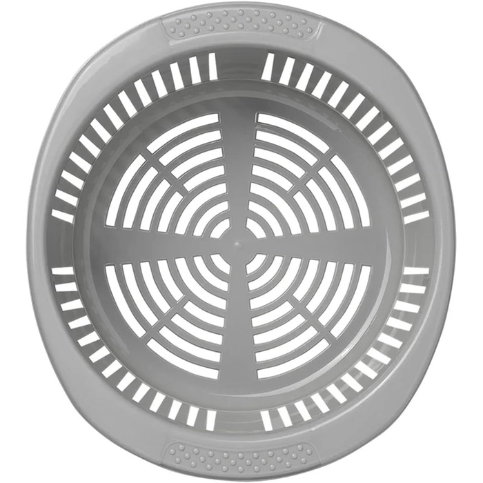 Доступна та якісна 1 х миска для миття посуду з вкладишем для універсального використання 15-літрова кемпінгова миска, кругла Ø35 см, пластикова з ручкою для дому та автофургонів