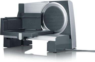 Харчова нарізка Graef G50 Кухонна нарізка G 50, 170 Вт, металева, 32,5 x 23 x 24 см, чорна/сіра одинарна