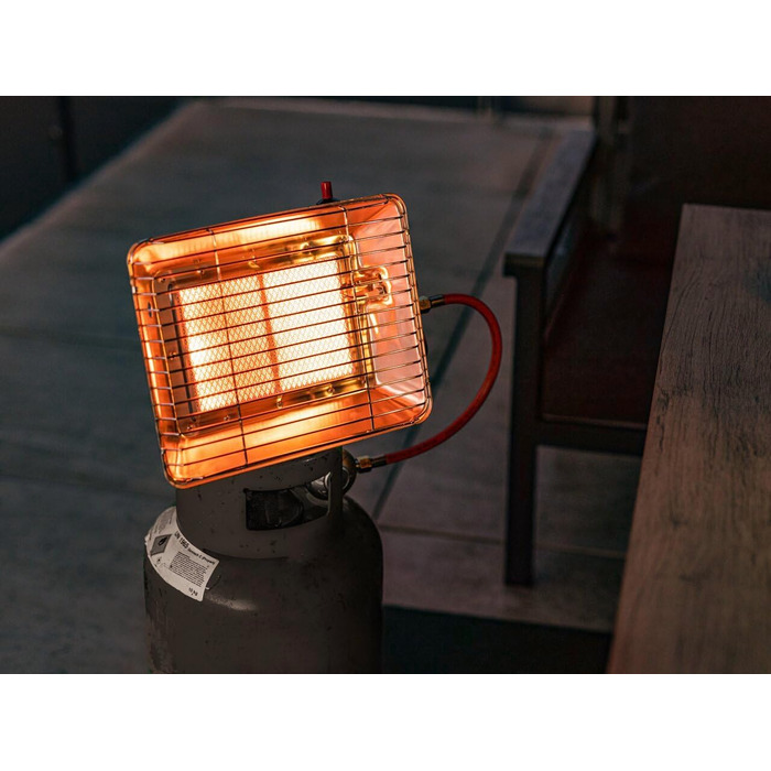 Промисловий інфрачервоний обігрівач ROTHENBERGER з п&39єзозапальником, пропановим шлангом 0,5 м та регулятором тиску 37 мбар Газовий інфрачервоний обігрівач Насадний обігрівач **Підходить лише для французьких газових балонів**