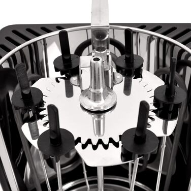 Німеччина Вертикальний гриль Шашличний гриль Гіросгриль Шашлик з м'яса Гриль Курка гриль RED-A-1400W-BLACK-Bilbao