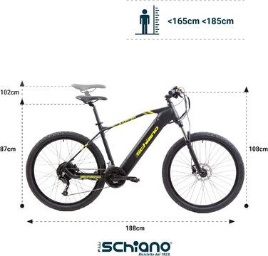 Дюймовий E-Bike Pedelec, e Bike електричні велосипеди гірський велосипед для дорослих чоловіків / жінок MTB велосипед з аксесуарами акумулятор електричний двигун підвіска вилка дисплей електричний велосипед чорний, 27.5-