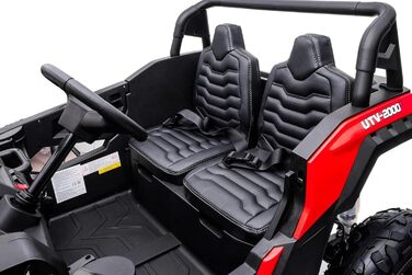 Дитячий електромобіль UTV XXL 24V 2 шт. місцевий, червоний, електромобіль для дітей 2 шт. місцевий, шкіряні сидіння, 2 двигуни по