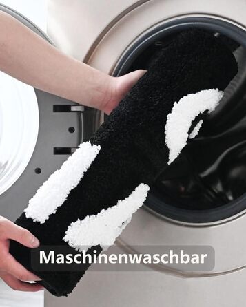 Килимок для ванної Get Naked 50x80 см, нековзний килимок для ванної, що миється, килимок для душу з мікрофібри, що вбирає вологу, м&39який килимок для ванної, чорний 50 x 80 см