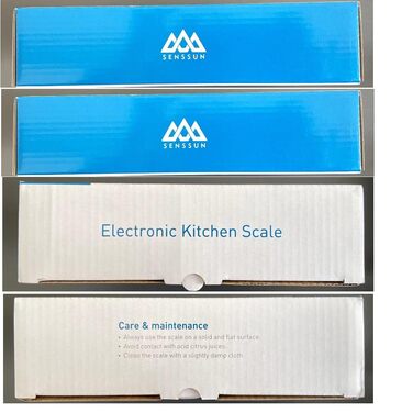 Цифрові кухонні електронні ваги SENSSUN зі знімною чашею, 5 кг / 11 фунтів з точністю до 1 г, з великим РК-дисплеєм і функцією тар
