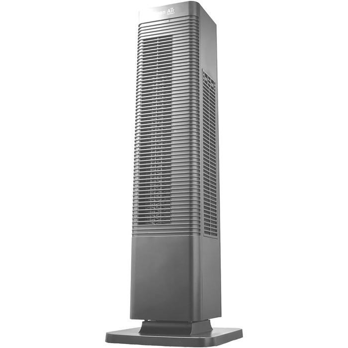 В-1 Дизайнерський вентилятор-обігрівач - Обігрів та охолодження - Обігрів 1000/2000 Вт - Цифровий термостат 15-35C - Коливання 80 - Підходить для приміщень площею до 40 м/100 м Сірий, 904G Smart - 2-