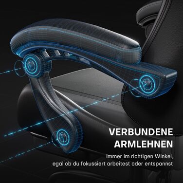 Ігрове крісло з функцією масажу, ергономічне ігрове крісло, гоночне ігрове крісло з підставкою для ніг, підголівником та масажною поперековою подушкою, м&39яке комп&39ютерне крісло, вантажопідйомність 150 кг, чорно-сіре