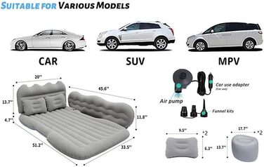 Автомобільні надувні матраци, для BMW X1 X2 X3 X3 M40i X4 X5 X6 X7 позашляховик автомобільне ліжко матрац кемпінг подорожі задній двір пляжний надувний матрац аксесуари
